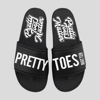 Pretty Toes Slides (Black)