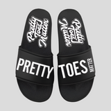 Pretty Toes Slides (Black)